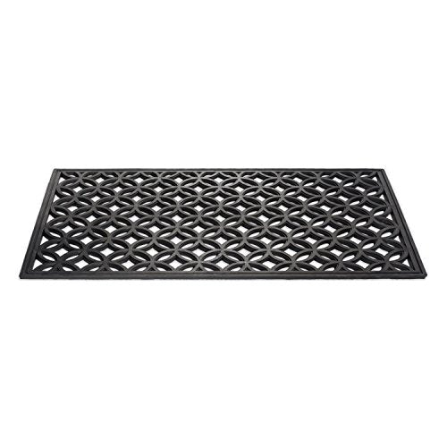 DII Rubber Doormats Collection All Weather, 18x30, Lattice - color: Lattice, size: 1'6" x 2'6" (Rectangular)