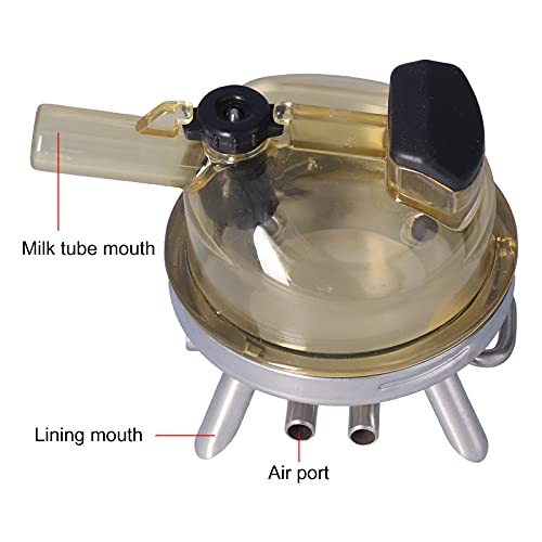 400CC Milk Collector Cow and Sheep Milking Claw Stainless Steel Base Farm Milking Tool