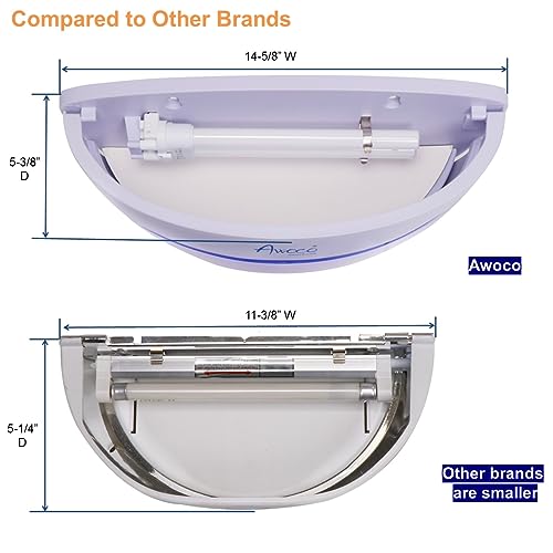 Awoco LED 5W 100V-240V Wall Mount Sconce Sticky Fly Trap Lamp XL 78” Extra Long Power Cord for Capturing Flying Insects, Flies, Mosquitoes, and Moths (Fly Trap XL + 6 Glue Boards) - size: Fly Trap Combo XL