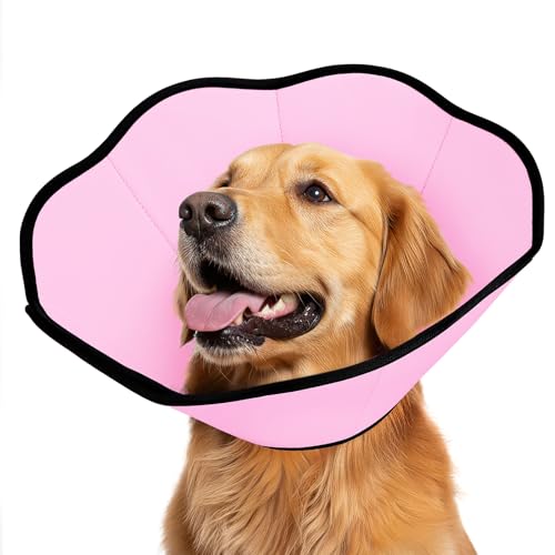 MIDOG Dog Cone Collar After Surgery, Soft Dog Cone Alternative to Stop Licking,Adjustable Elizabethan Recovery Cones for Small to Large Sized Dogs - color: Pink, size: XL