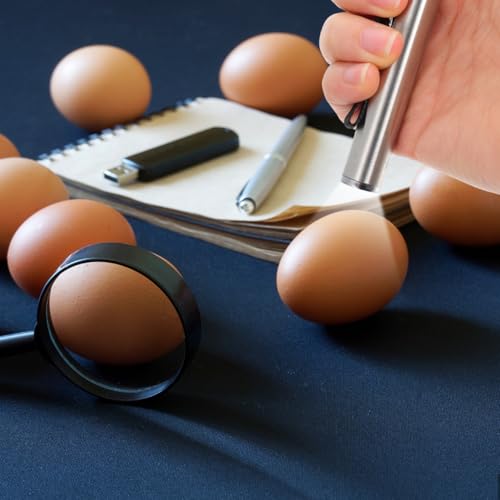 Professional LED Egg Candler Tester for Poultry Egg Incubation Portable Testing Flashlight with High-Intensity Light for Chick Duck Goose and Parrot