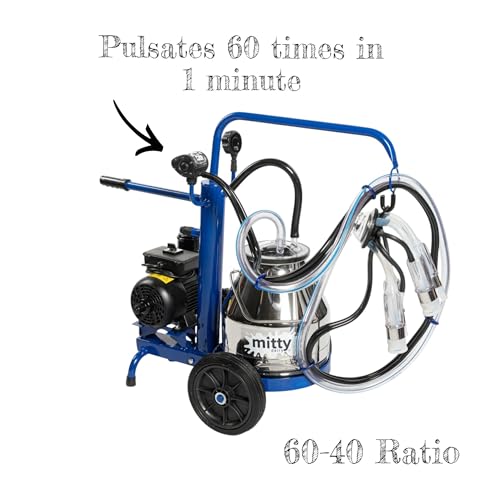 Milking Machine Plug & Pulsator Combo Kit, 4 Black Liner Plugs with 60/40 Pulsator, Vacuum Liner Caps for Cow Milker