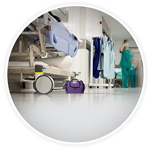 ASA TECHMED First Aid Responder EMS Emergency Medical Trauma Bag EMT, Fire Fighter, Police Officer, Paramedics, Nurse, Purple - color: Purple