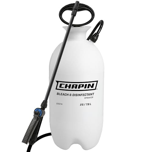 CHAPIN 2-Gallon Bleach Sprayer, Built for Disinfecting Tasks, 2 Pack | Chemical-resistant tank and seals; ideal for mold removal, disinfecting and cleaner applications with nozzle and 40-in hose - size: 2-Gallon