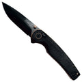 Ruck & River Savannah Folding Knife, Bohler K110 Steel, Button Lock EDC | Canvas Micarta Handle, Ambidextrous Pocket Clip, Camping Knife for Men, 3.25in Blade, Ball Bearing Pivot, Carry Case