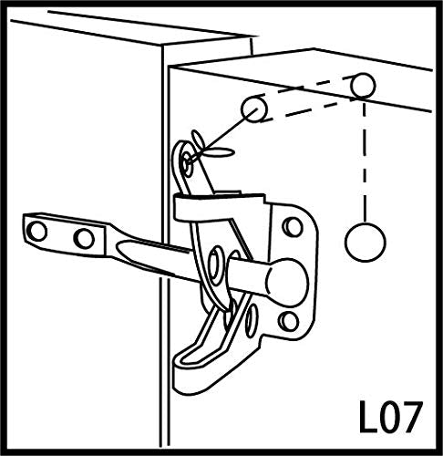 QCAA 304 Stainless Steel Self-Locking Gate Latch, 2-1/8", 2 Pack, Made in Taiwan - color: 304 Stainless Steel (2-1/8"), size: 2 Pack