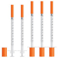 1ml Syringes 27G 1/2" 13mm Needle U-100 Disposable Lab Syringe, 30 Pack - size: 27G 1cc 1/2" (13mm)
