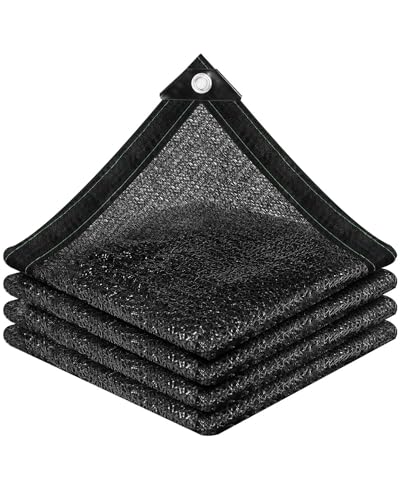 vensovo 50% Black Shade Cloth, 10 x 25 ft HDPE Sunblock Mesh | Medium shade for plants, patios and greenhouses, helping reduce direct sunlight while maintaining ventilation - color: 50% Shade, size: 10′x25′