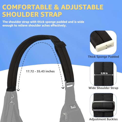 SlowTon Dog Carrier Sling - Thick Padded Shoulder Strap Adjustable, Black S | Dog Carriers for Small Dogs, Puppy Carrier Purse for Pet Cat with Front Zipper Pocket Safety Belt Machine Washable - color: C-Black Water-Resistant