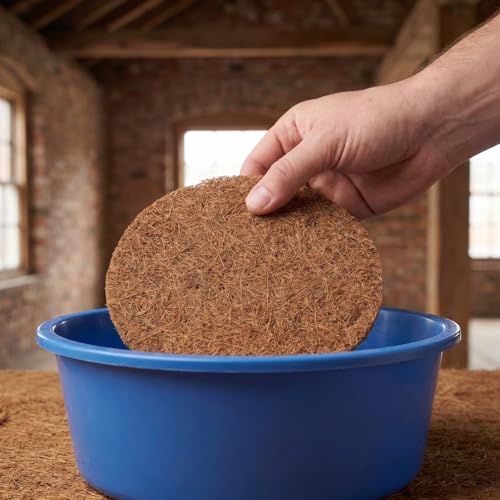 POPETPOP 10 Pcs Pigeon Nest Pads, Natural Coconut Fiber Bird Breeding Mat | Bird Egg Mat for Parakeet Chicken Breeding Hatching - Pigeon Supplies