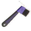 BOTH WINNERS Horse Hoof Pick Brush with Soft Touch Handle (Purple) - color: Purple