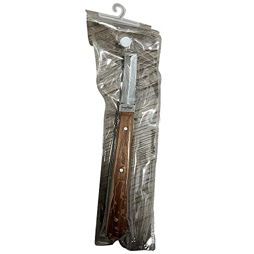 Farrier Tool - Japanese Stainless Steel Double Edge Sharp Hoof Knife - Smooth Wooden Handle Made of Premium Materials
