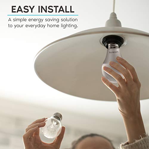 LUXRITE A19 LED Light Bulb 60W Equivalent, 2700K Warm White Dimmable, 800 Lumens, Standard LED Bulb 9W, E26 Base, Energy Star, Enclosed Fixture Rated, Perfect for Lamps and Home Lighting (12 Pack) - color: 2700k (Warm White), size: 12 Count (Pack of 1)
