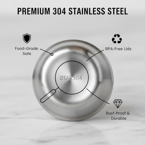 6pcs 1.6oz Stainless Steel Condiment Cups with Leak-Proof Lids - Perfect for salads, dips, and sauces. Portable design ideal for picnics, travel, and meal prep. Reusable & easy to clean - size: 1.6ounce
