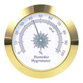 Round Cigar Hygrometer - Humidor & Cigar Box/Cabinet 2 in Gold