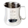 TrueCraftware- 40 oz Milk Frothing Pitcher Stainless Steel with Measuring Scale- Frother Cup Steaming Espresso Milk Pitcher Coffee Bar Cappuccino Barista Tools Milk Jug Steamer - size: 40 Ounces