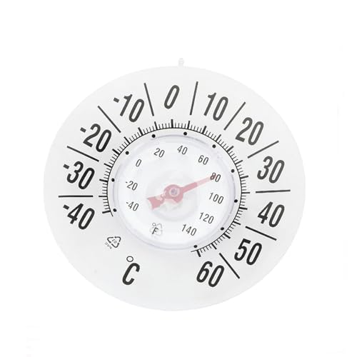 BinaryABC Outdoor Window Thermometer for Outside Temperature,No Battery Required for Home,Office, Patio Garden Decor