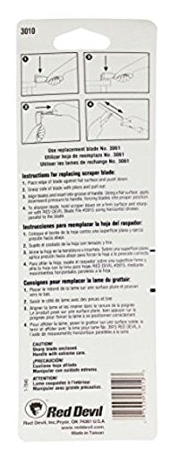 Red Devil 3010 1" Single-Edge Paint Scraper,Beige - size: 1 inch, style: Single Edge