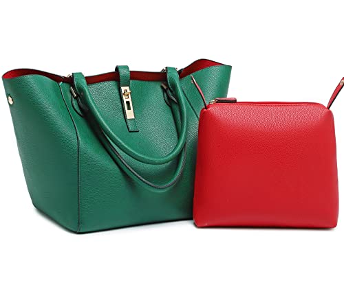 sqlp Large Work Tote Bag for Women Big Bucket Purses Designer Handbags - color: Green