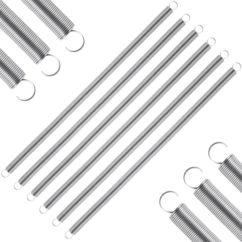 6pcs Extension Springs,0.03"x0.4"x11.8" 304 Stainless Steel | Extension Springs with hook ends 11.8inch - size: 0.03"x0.4"x11.8"