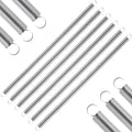 6pcs Extension Springs,0.03"x0.4"x11.8" 304 Stainless Steel | Extension Springs with hook ends 11.8inch - size: 0.03"x0.4"x11.8"
