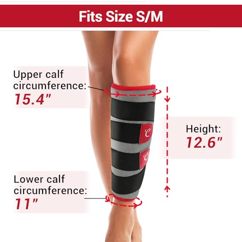 Comfytemp Leg Heating Pad, Wearable Heat Wrap for Knee/Thighs/Calf (S/M) | FSA Eligible HSA Approved Electric Heated Pad for Legs/Arm/Hamstring Soothing Warmth, Birthday Gifts for Women Man Mom Dad - size: Small
