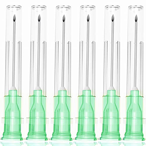 100 Pack 21Ga 1 Inch Stainless Steel Dispensing Lab Tools Accessories for Scientific Labs, Measuring and Refilling, Individually Wrapped - size: 21G 1 inch