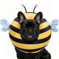 PAWCHIE Inflatable Dog Cone Collar Alternative, Soft Dog Cone for Medium to Large Dogs After Surgery, Adjustable Neck Recovery E-Collars Donut Collar with Cute Bee Shape, Yellow M - color: Yellow, size: M(Neck:13"-15")