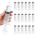 Geiserailie 20 Pcs 100 ml Large Syringes Bulk Individual Sealed Plastic Garden Syringe to Use Clean for Liquid Lip Gloss Paint Oil Measuring Filtration Watering Plant Refilling Feeding Industrial - size: 100 ml