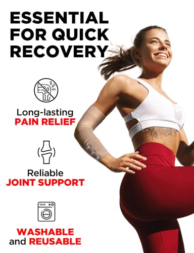 Premium Elastic Bandage Wrap - Extra Long - 2pk - 4" x 9ft + 4 Extra Clips | Strong Compression Bandage Wrap for Leg, Arm, Wrists, Elbow, Ankles, Feet and Knees - for First Aid Kit and After Surgery - size: 2 Pack (X-Long)