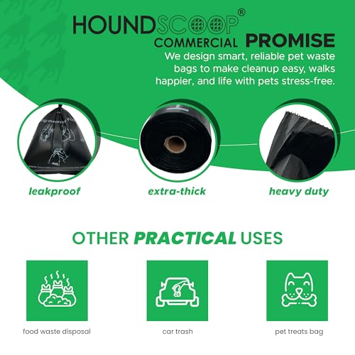 2000 Ct Pet Waste Bags on Roll for Poop Station Dispensers | 10x200 Pet Waste Bags on Roll in box, Commercial-grade, Leakproof, Poop Station Refills for Parks, HOAs Residential Stations