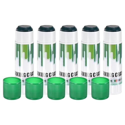 M METERXITY 5-Pack Livestock Marker, 11.6 Cm/4.6 Inches Medium Animal Crayons for Pig/Cattle/Cow/Sheep Supplies, Farming Livestock Marking Crayons [Green] - color: Green