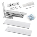 Double Action Spring Hinges -Swinging Door Hinge -Pivot Hinge，with Cover Plates,with self-Closing and Stop for Wooden Doors，Load Max 100lb Door