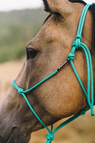 Soft 2 Knot Horse Halter - color: Neon Green, size: Draft