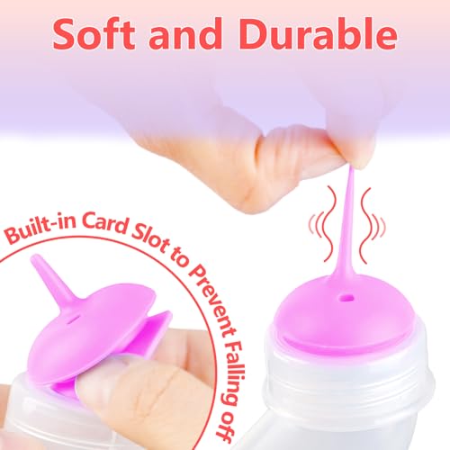 Pet Feeding Bottle,3 Pack Wide Mouth Angled Nursing Bottle, 3 Sizes Nipples with Ventilation Valve Resistant Tearing Perfect for Puppies, Kittens, Small Wildlife(Pink) - color: pink