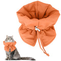 BOXOB Cat Cone Collar, Adjustable Pet Recovery Collar (Orange) | Adjustable Recovery Collar Lightweight Waterproof & Soft Cat Recovery Suit Avoid Licking Wounds for Cats & Dogs - color: Orange