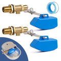 Brass Float Valve for Water Trough Stock Tank,3/4 Inch Automatic Water Level Control Pond Farm Livestock Cattle Goat Horse Livestock Waterer Pool Auto fill Float Valve (3/4" 2PCS) - style: 3/4" 2PCS