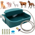 8L Large Automatic Animal Drinking Water Bowl, Livestock Water Trough Dispenser with Water Pipe & Float Valve & Drain Hole for Cattle Horse Sheep Dog Indoor/Outdoor Easy to Clean