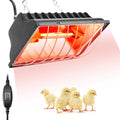 Chicken Coop Heater, Heat Lamp for Chickens, Chicken Coop Heating Lamp Brooder with Two 250W Lamps for Poultry, Livestock & Small Pets