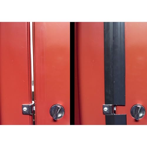 Privacy Seal (Round Edge 4-Pack) | Restroom Stall Door Gap Cover for Privacy | Removes Gaps on Bathroom Stall Doors | Easy-to-Install Plastic Round Edge Trim (Covers 1 Stall Door)