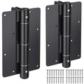 Insaga 5-3/4" Self-Closing Gate Hinges Heavy Duty Black E-Coated, 2 Pack | Carbon Steel, Rust-Proof E-Coat, 4-Side Mount for Pool/Yard, Self-Close Spring, No Adjustment Needed, 30 Lbs Capacity - color: 2Pack