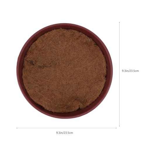 DECHOUS Pigeon Nest Bowl with 4Pcs Natural Coconut Fiber Bird Breeding Egg Mats - Clay Pigeon Nest Basin Accessories for Quails Doves and Small Birds, Pet Cage Supplies