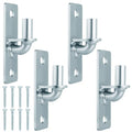 4 Pack Wall Mount Gate Hinges with 5/8" Pin Included Screws | Galvanized Outdoor Metal for Fence Posts,Heavy Duty Metal Farm & Chain Link Gate Hinges for Fences, Barns, Sheds, and Gates - size: 4 Pack