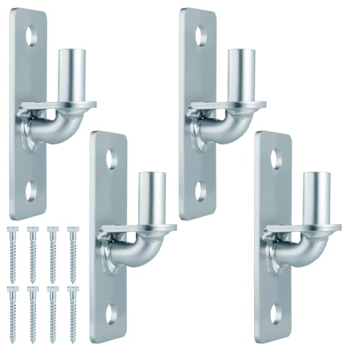 4 Pack Wall Mount Gate Hinges with 5/8" Pin Included Screws | Galvanized Outdoor Metal for Fence Posts,Heavy Duty Metal Farm & Chain Link Gate Hinges for Fences, Barns, Sheds, and Gates - size: 4 Pack
