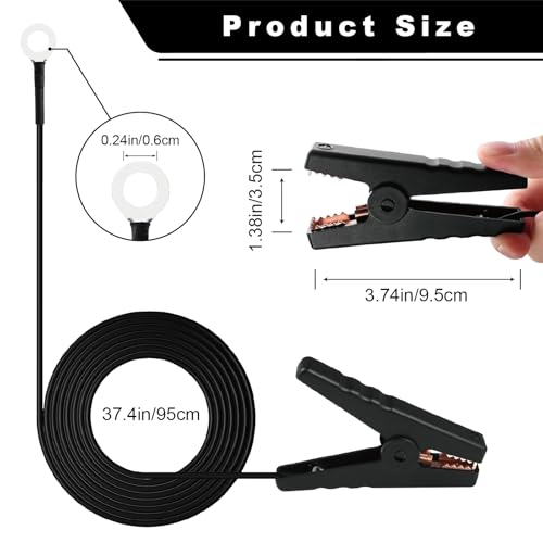 Fence Jumper Cables with Crocodile Clips, Fencing System Wire Connect and Fencing System Solar Electric Fence - style: JZ1