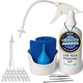 Ear Wax Removal Tool by Tilcare - Ear Irrigation Flushing System for Adults & Kids - Perfect Ear Cleaning Kit - Includes Basin, Syringe, Curette Kit, Towel and 30 Disposable Tips | Water Flush- Based Ear Cleaning Kit for Adults, Teens and Children | Inclu