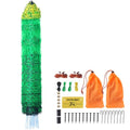 VEVOR Electric Fence Netting 42" H X 164' L PE Net Fencing | Utility Portable Mesh for Goats, Sheep, Lambs, Deer, Hogs, Dogs, for Farms and Ranches, with Posts and Double-Spiked Stakes - size: 42"H x 164'L, style: Livestock