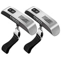 Etekcity Luggage Scale, Travel Essentials, Digital Weight Scales for Travel Accessories, Portable Handheld Scale with Temperature Sensor, Rubber Paint, 110 Pounds, Battery Included,2Pack | Travel Essentials, Air Travel, Suitcase, Hanging Hook, Rubber Grip