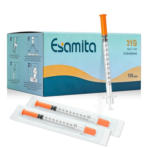1ml Lab Supplies, 31G 5/16”, Disposable Individually, Box of 100