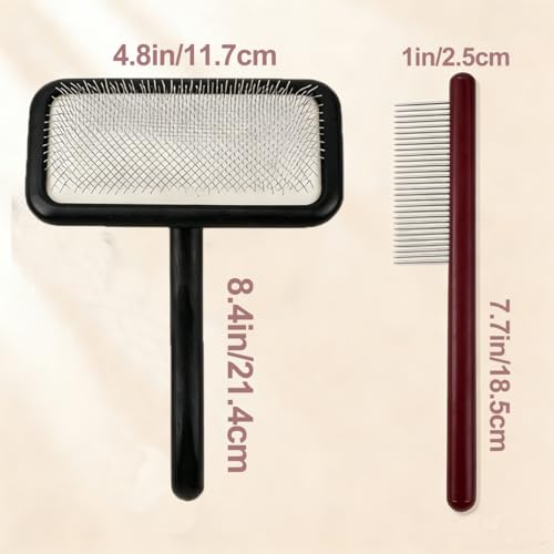Black Sheepskin Wool Brush - Carpet Rake Tool | for Pet Hair Removal and Household Fabric Care - color: Black